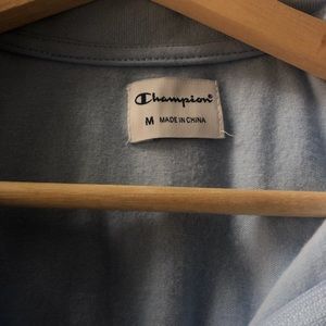 Champion blue zip up top